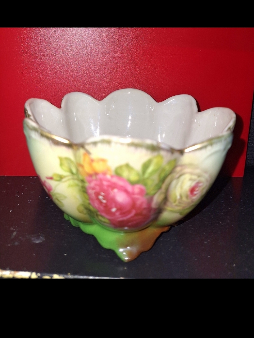 Vintage 4-Footed German Bowl